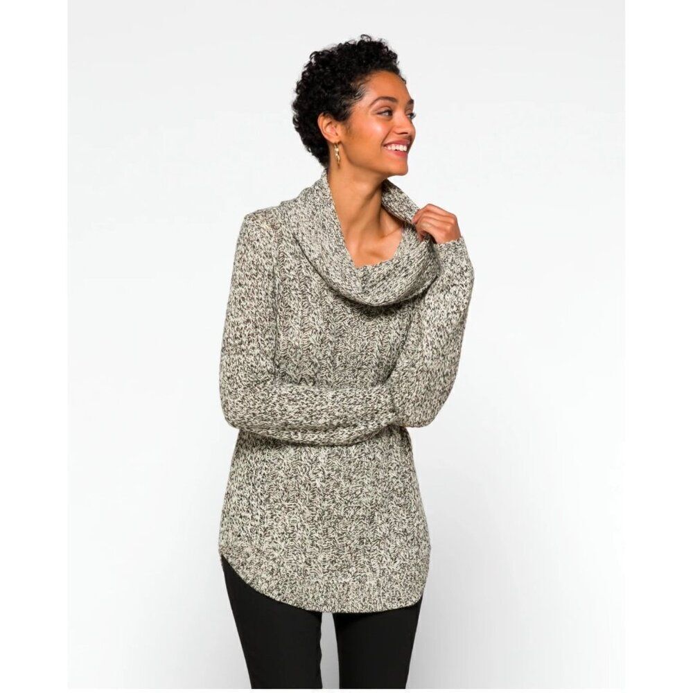 NWT RD STYLE Harriette Cable‎ Cowl Neck Sweater Size Small